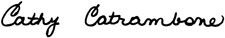 Cathy Catrambone signature